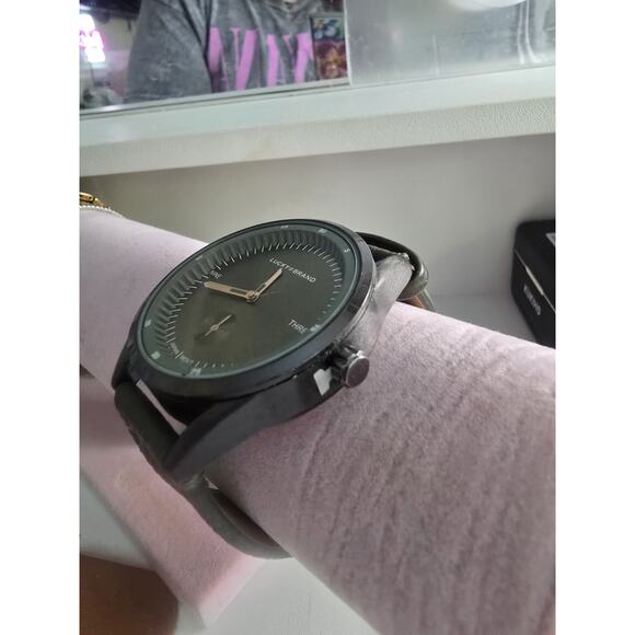 Lucky Brand Watch Mens Sport Quartz with Leather Strap Minimalist Wrist Style - Picture 6 of 8